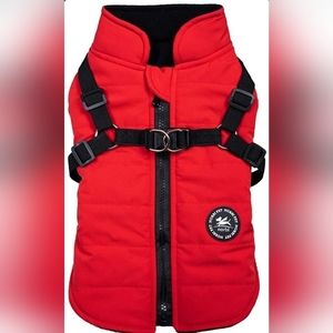 Lrg Norbi | Pet Warm Jacket | Small Dog Vest Harness | Winter 2 In 1 Outfit